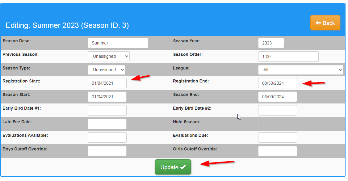 Season Reg Dates Old