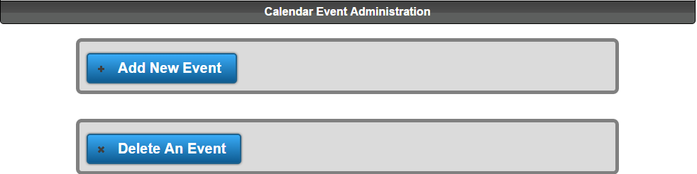 calendar event administration