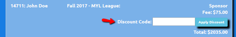 Discount Code View