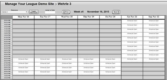 resource timeslots