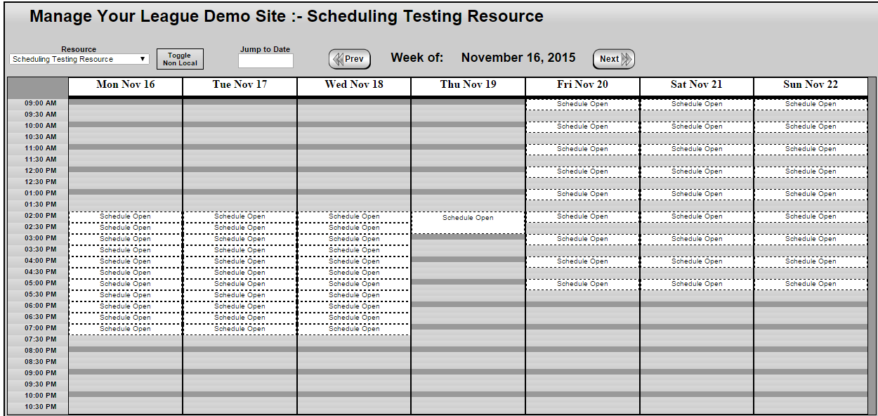 visual schedule